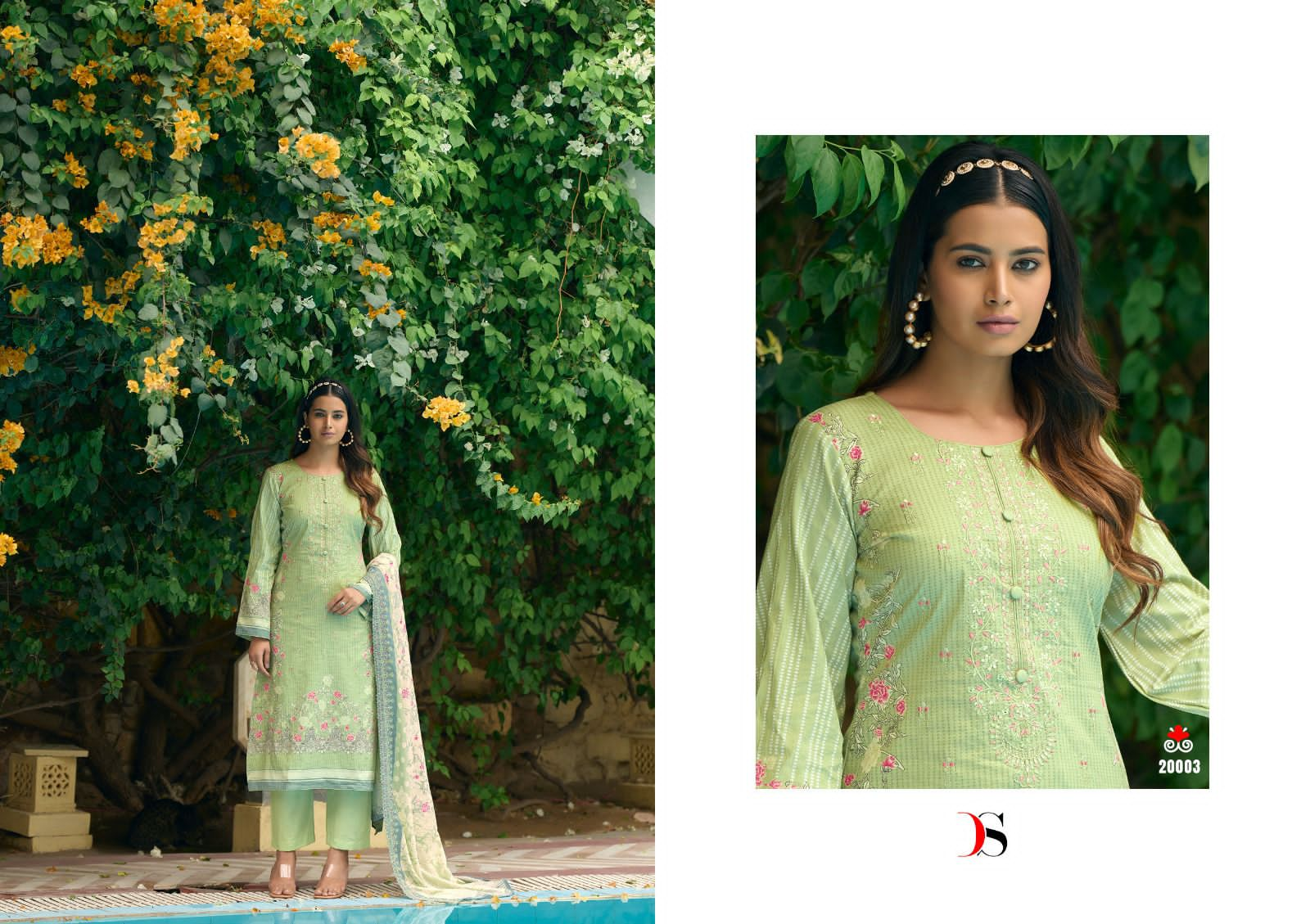 BIN SAEED LAWN COLLECTION VOL 2 BY DEEPSY SUIT COTTON DIGITAL PRINTED 3 PCS DRESS MATERIAL