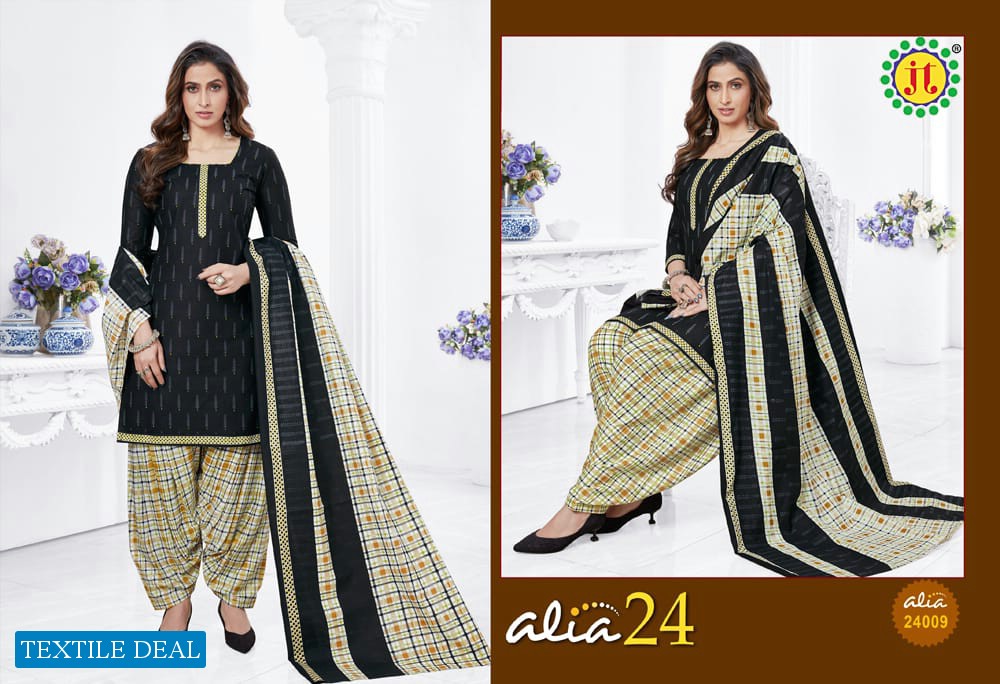 JT Alia Vol-24 Wholesale Pure Cotton Printed Dress Material