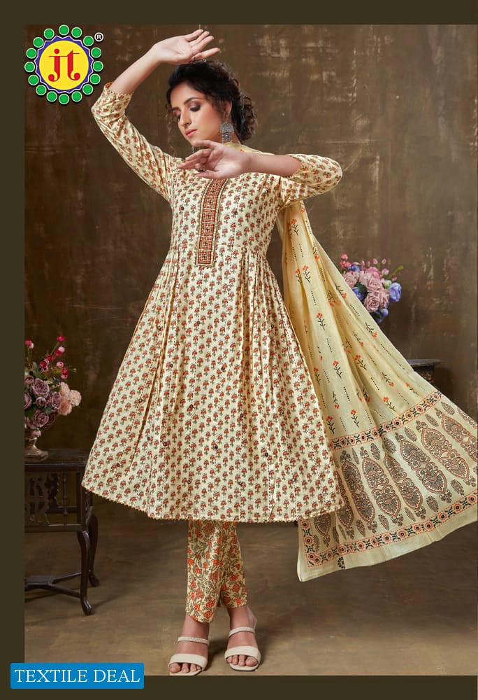 JT Aakansha Vol-5 Wholesale Pure Cotton Fabrics Printed Dress Material
