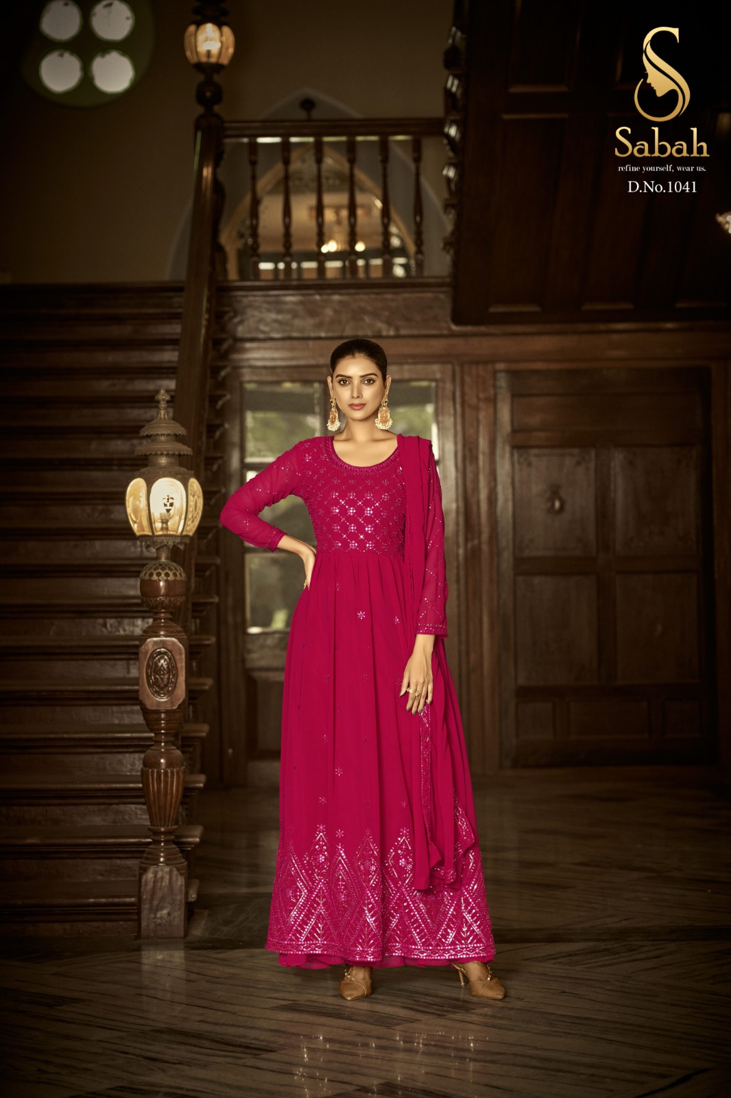 Sabah FIza Wholesale Designer Heavy Fox Georgette Anarkali Salwar Suits