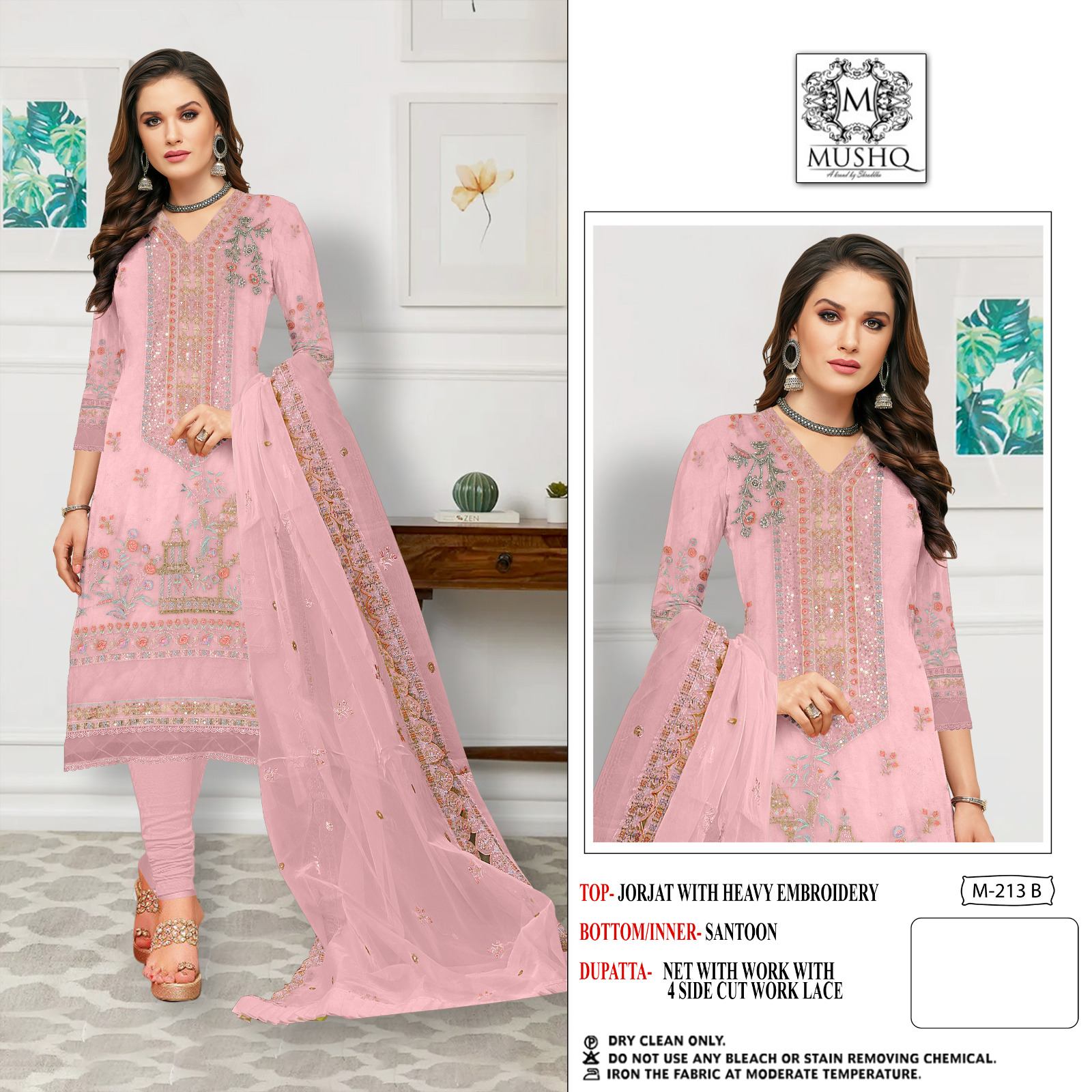 Mushq M-213 Wholesale Pakistani Concept Pakistani Suits