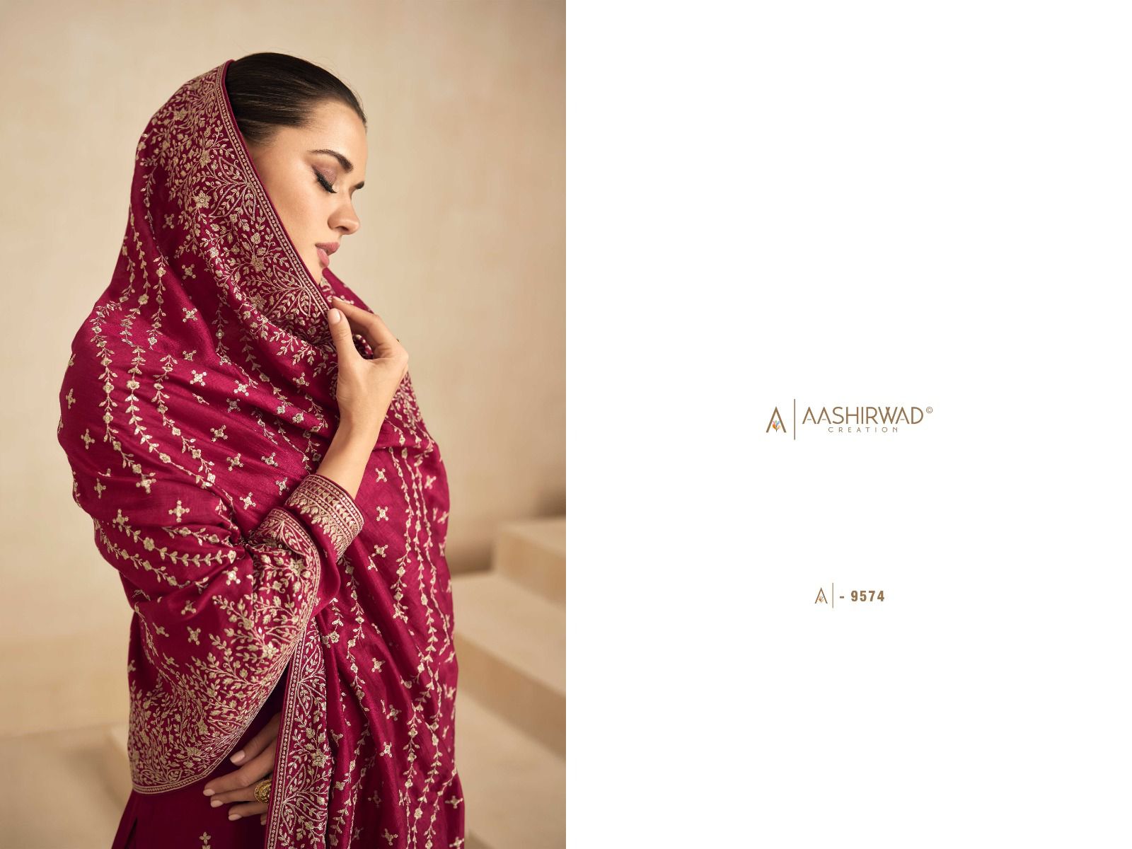 Aashirwad Garima Wholesale Premium Silk With Silk Santoon Inner Straight Suits