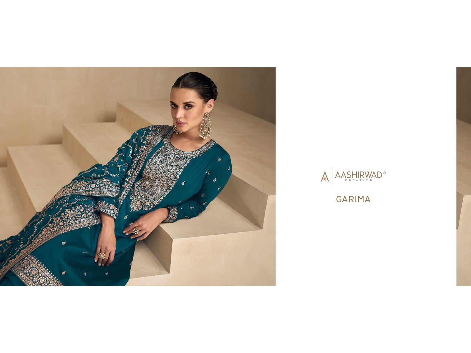 Aashirwad Garima Wholesale Premium Silk With Silk Santoon Inner Straight Suits