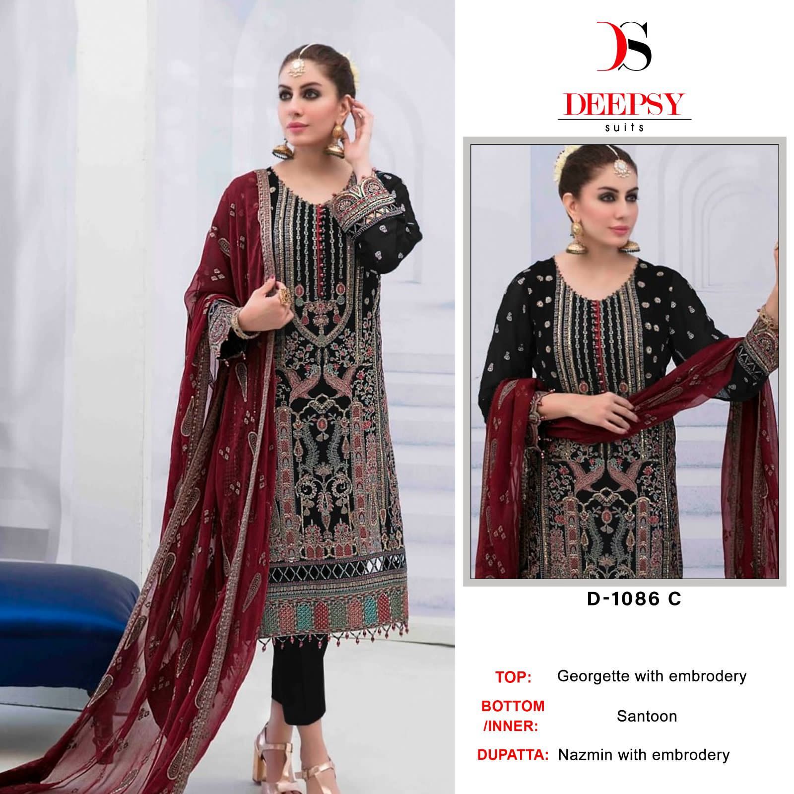 Deepsy D.no D-1086 Wholesale Pakistani Concept Pakistani Suits