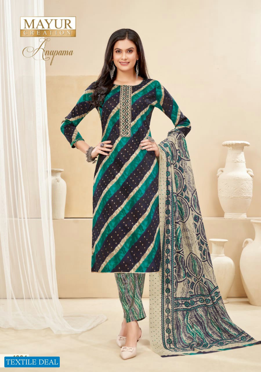 Mayur Anupama Vol-4 Wholesale Pure Cotton Printed Dress Material