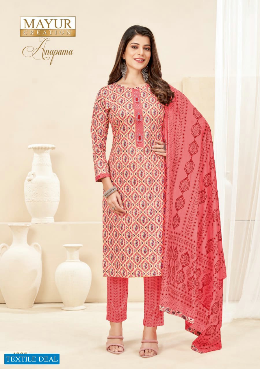 Mayur Anupama Vol-4 Wholesale Pure Cotton Printed Dress Material