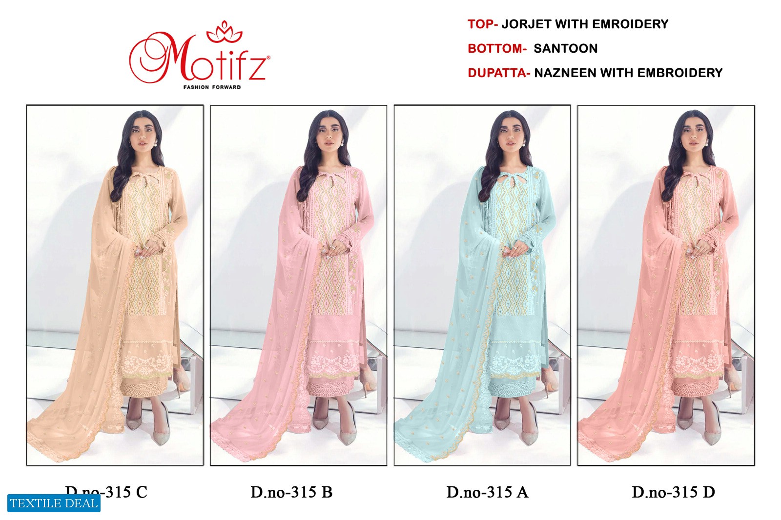 Motifz D.no 315 Wholesale Pakistani Concept Pakistani Suits