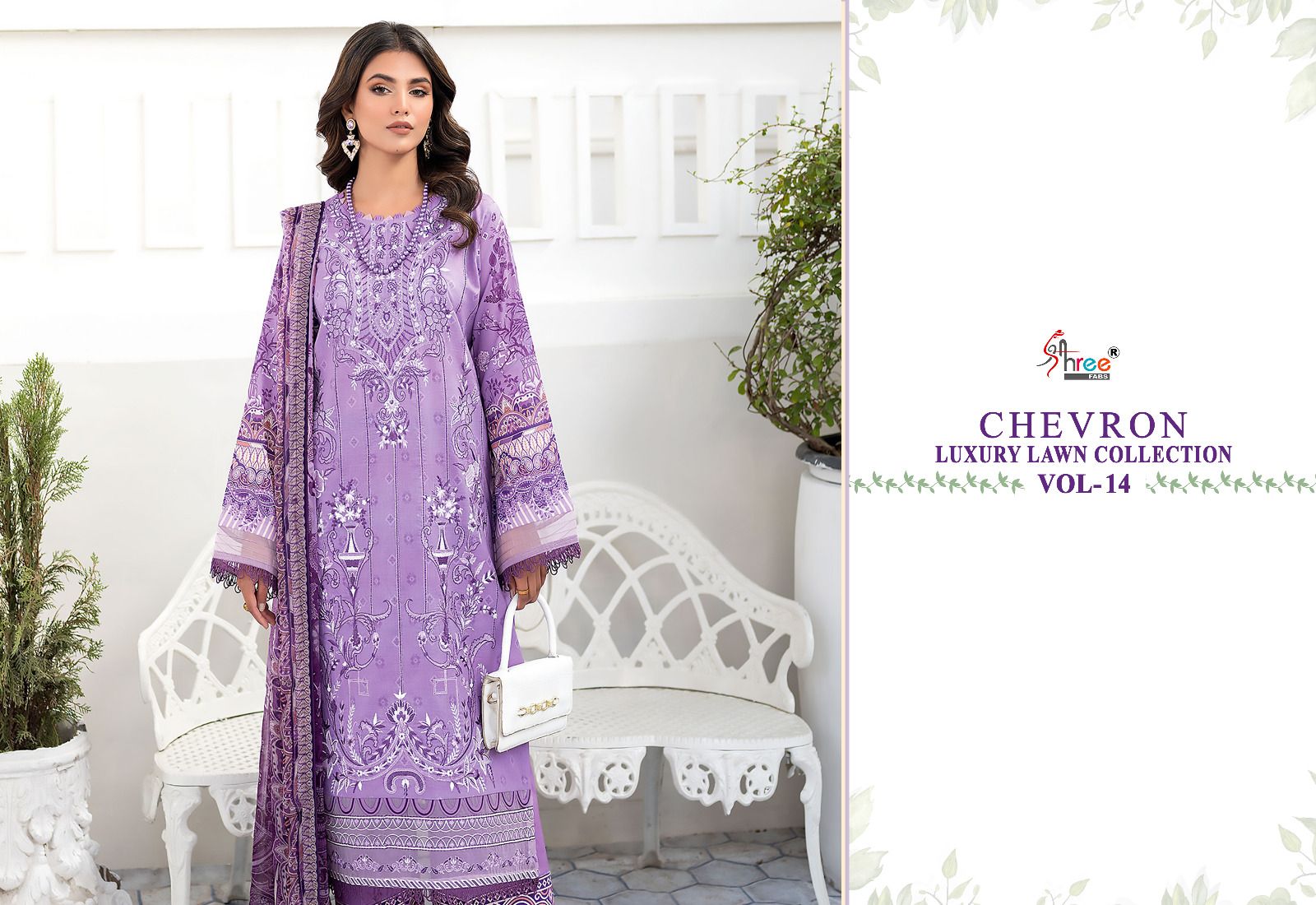 Shree Fabs Chevron Luxury Lawn Collection Vol-14 Wholesale Pakistani Concept Pakistani Suits
