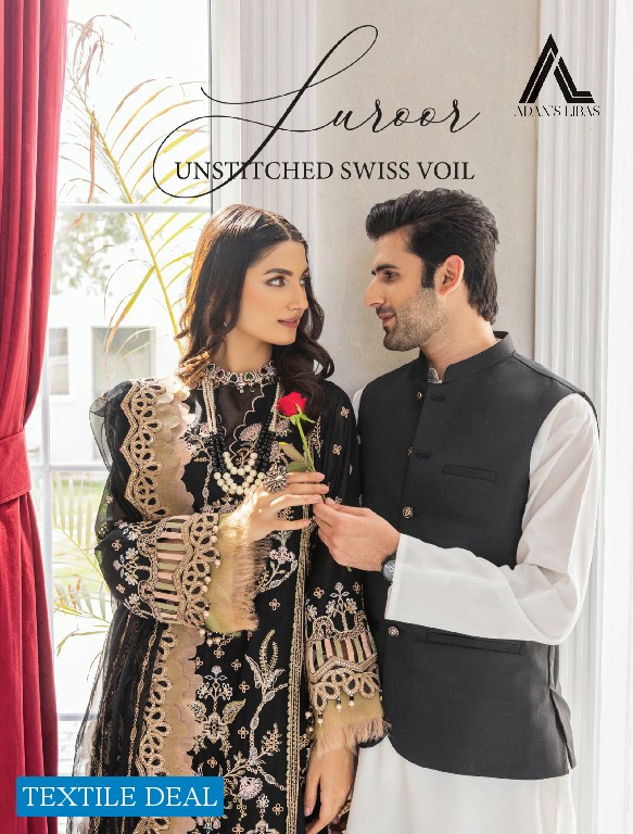 Adans Libas Suroor Unstitched Swiss Voil 1 Wholesale Pakistani Suits