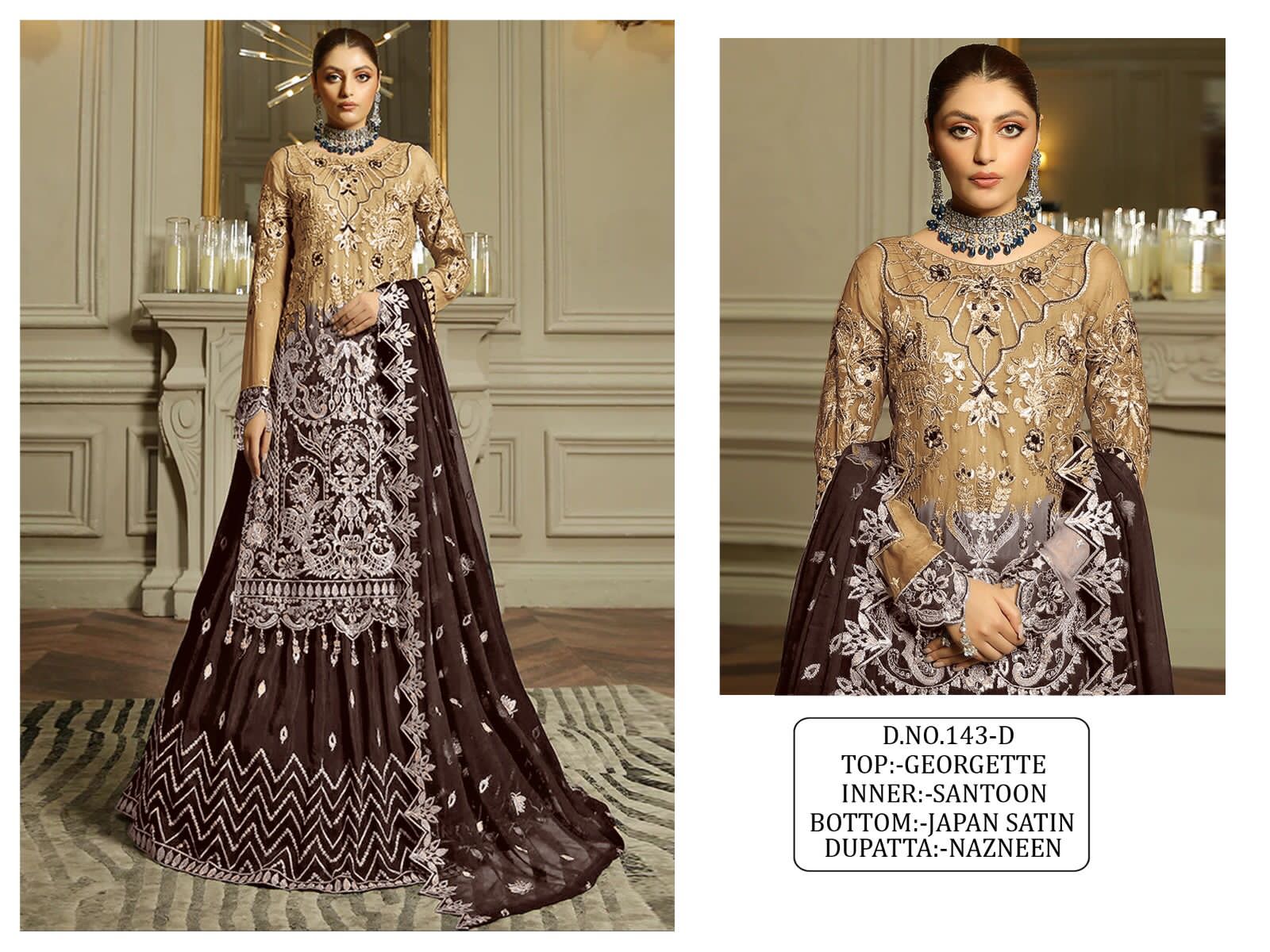 Kaleesha Fashion D.no 143 Wholesale Pakistani Concept Pakistani Suits