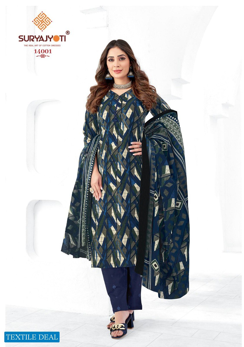 Suryajyoti Zion Cotton Vol-14 Wholesale Dress Material