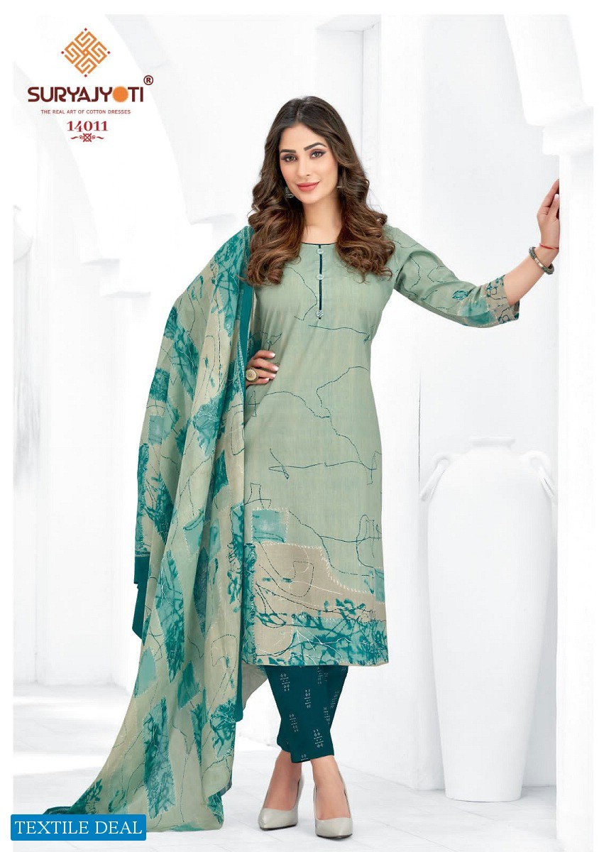 Suryajyoti Zion Cotton Vol-14 Wholesale Dress Material