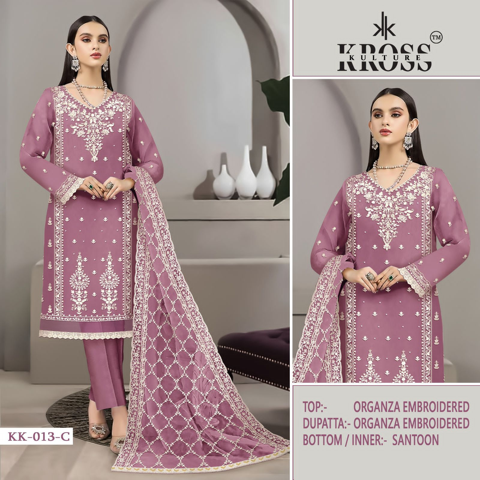 Kross Kulture KK013 Wholesale Pakistani Concept Pakistani Suits