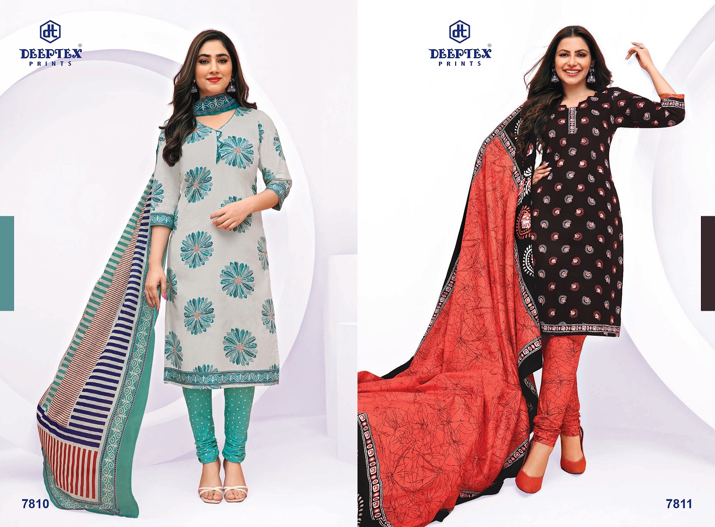 Deeptex Miss India Vol-78 Wholesale Pure Cotton Printed Dress Material