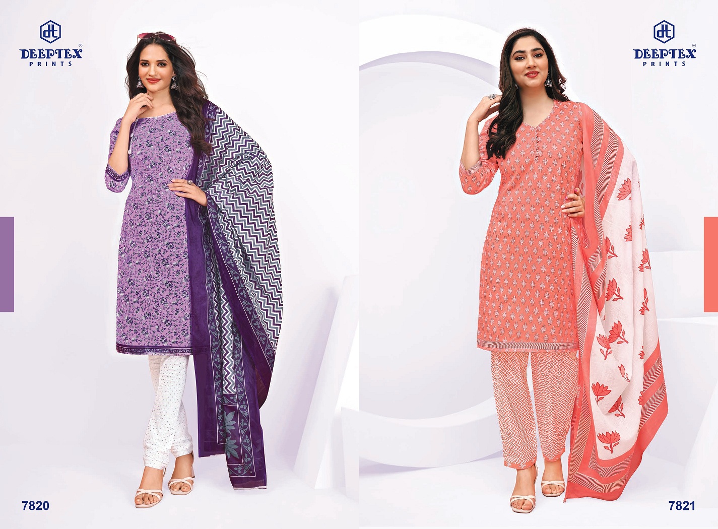 Deeptex Miss India Vol-78 Wholesale Pure Cotton Printed Dress Material