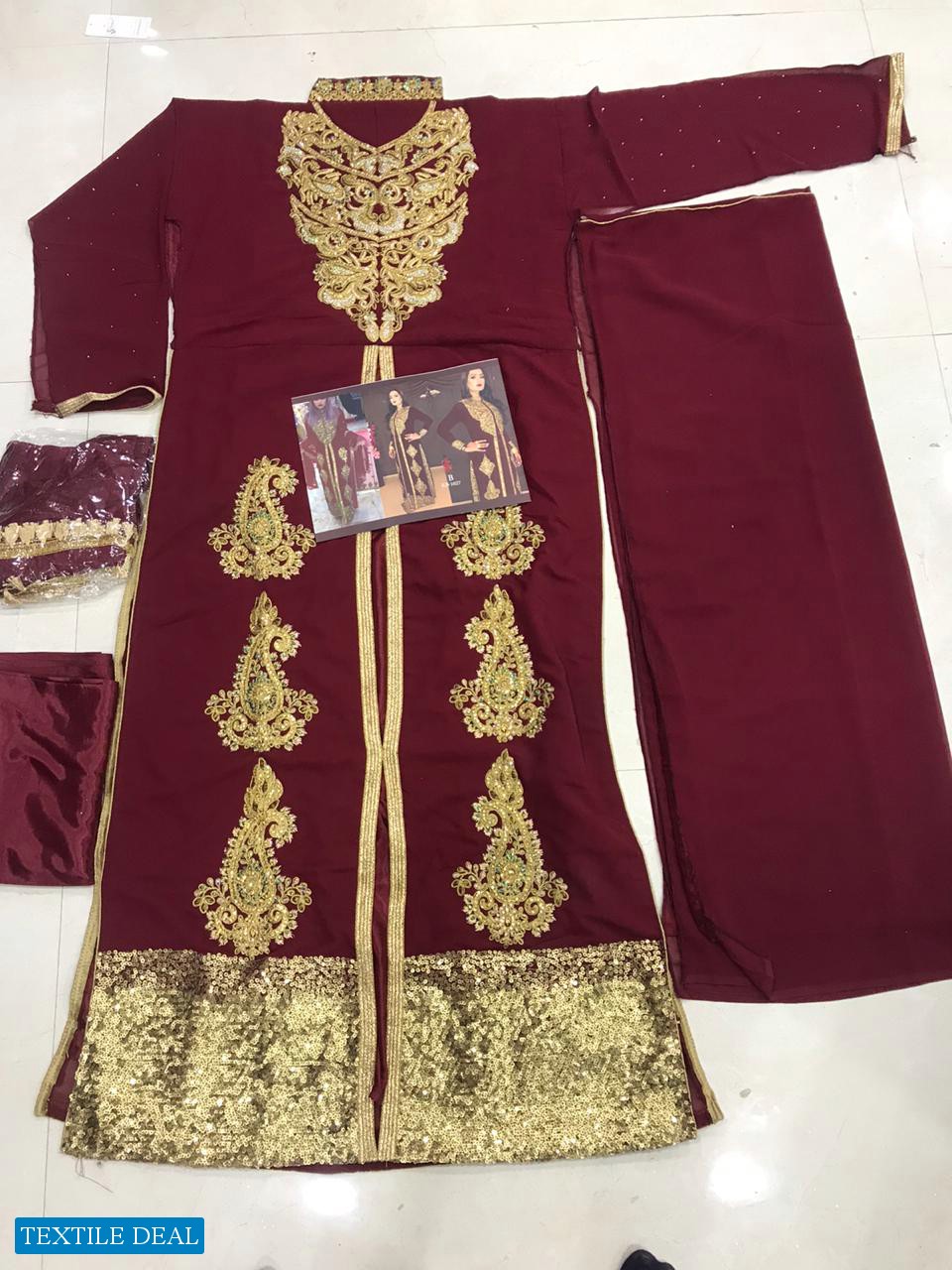 KB-1027 Wholesale Koti Concept Fox Georgette Semi Stitched Straight Suits