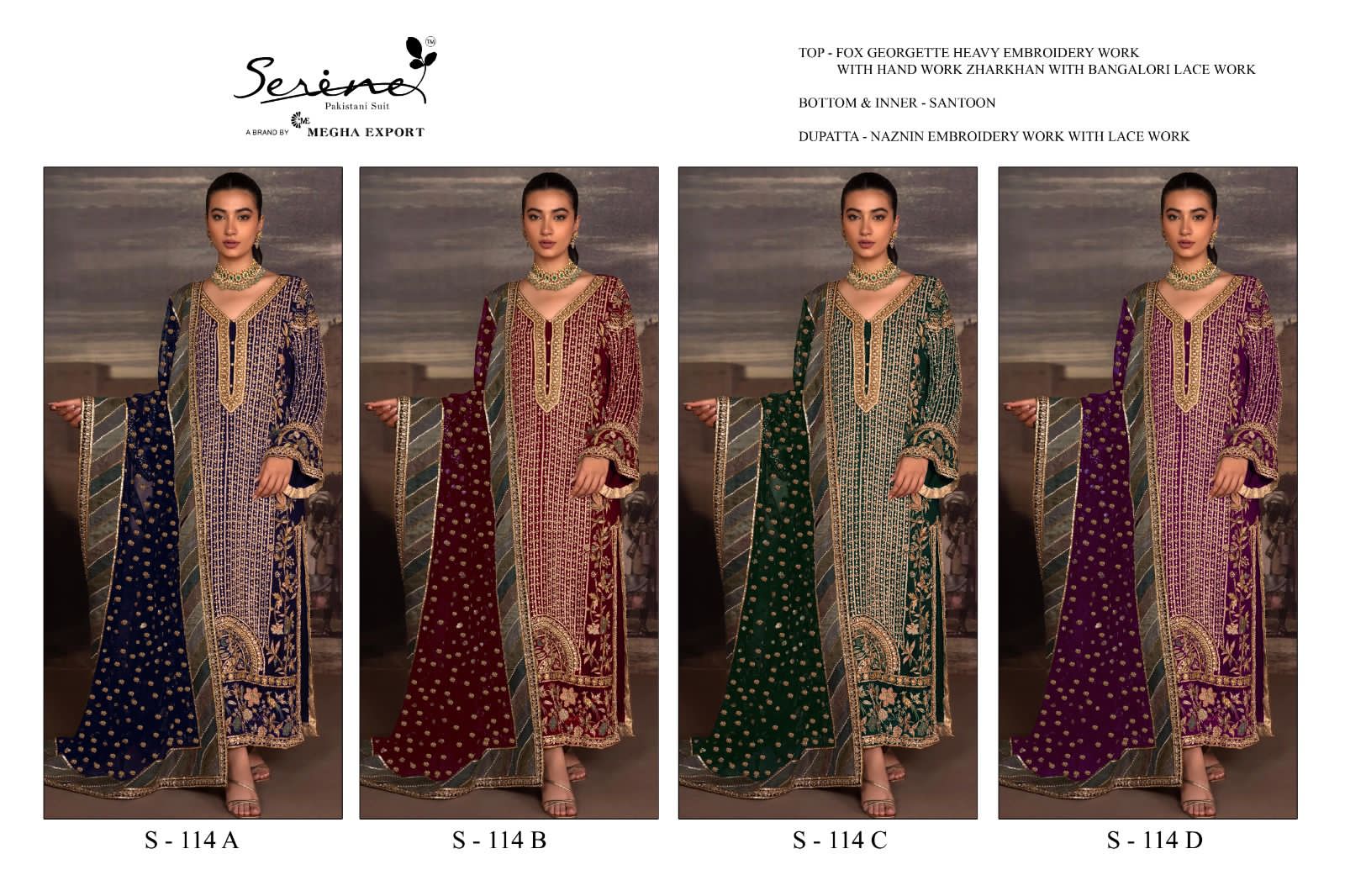 Serine S-114 Wholesale Pakistani Concept Pakistani Suits