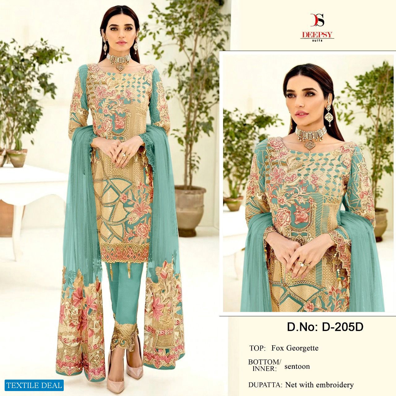 Deepsy D-205 Wholesale Pakistani Concept Pakistani Suits