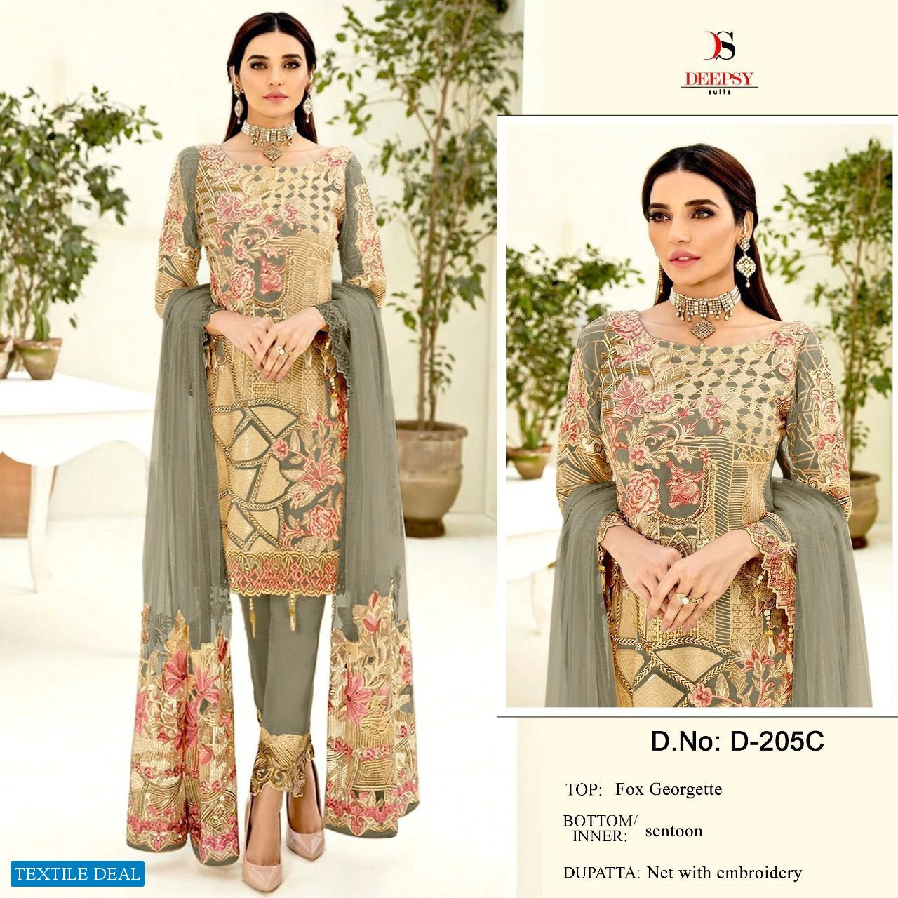 Deepsy D-205 Wholesale Pakistani Concept Pakistani Suits