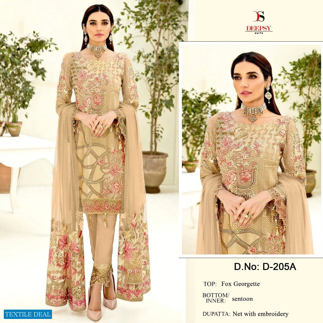 Deepsy D-205 Wholesale Pakistani Concept Pakistani Suits