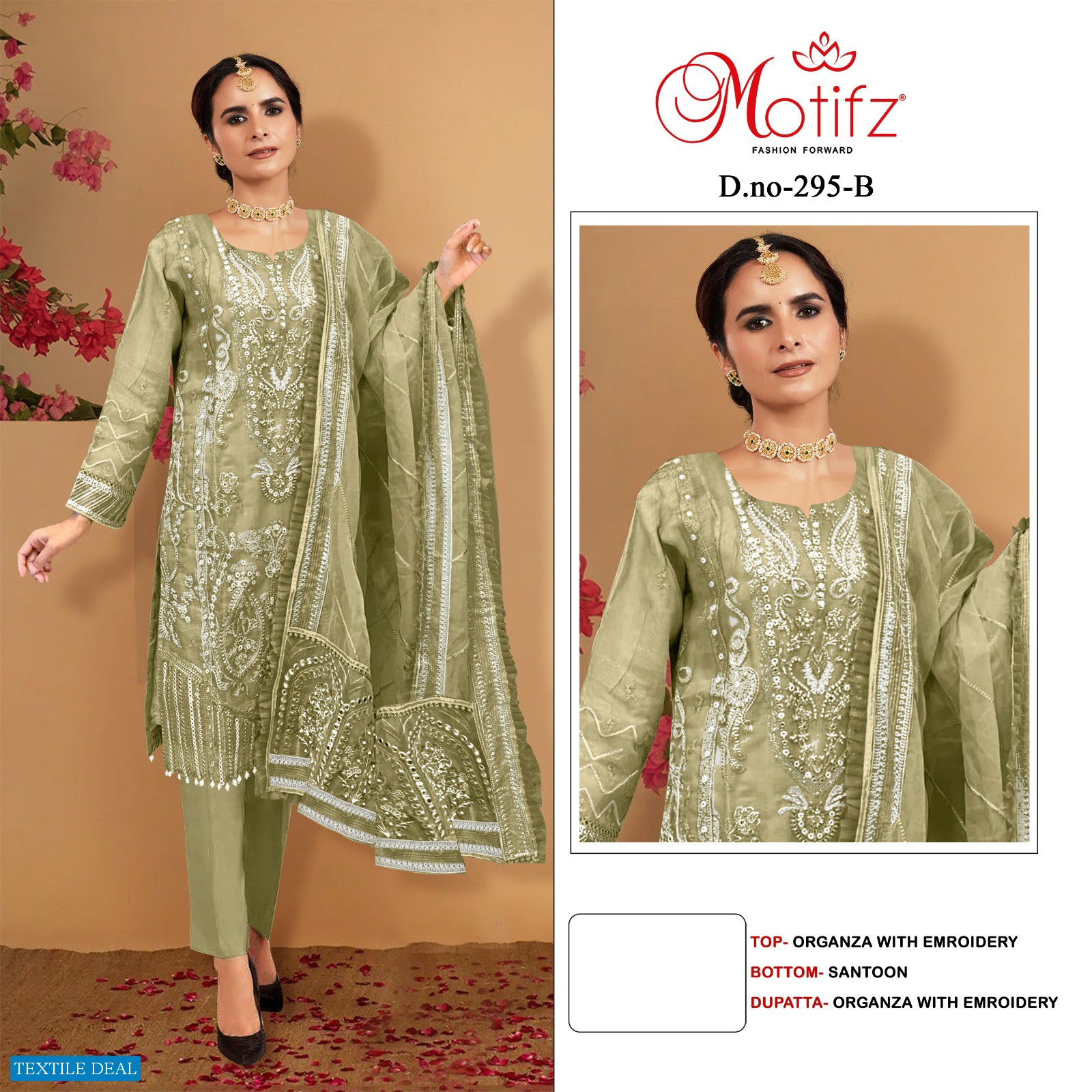 Motifz D.no 295 Wholesale Pakistani Style Pakistani Suits