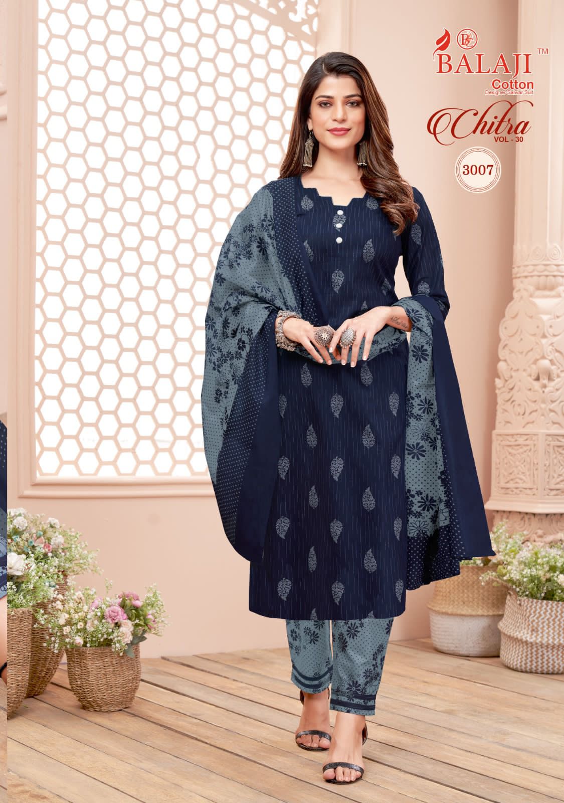 Balaji Chitra Vol-30 Wholesale Pure Cotton Printed Dress Material