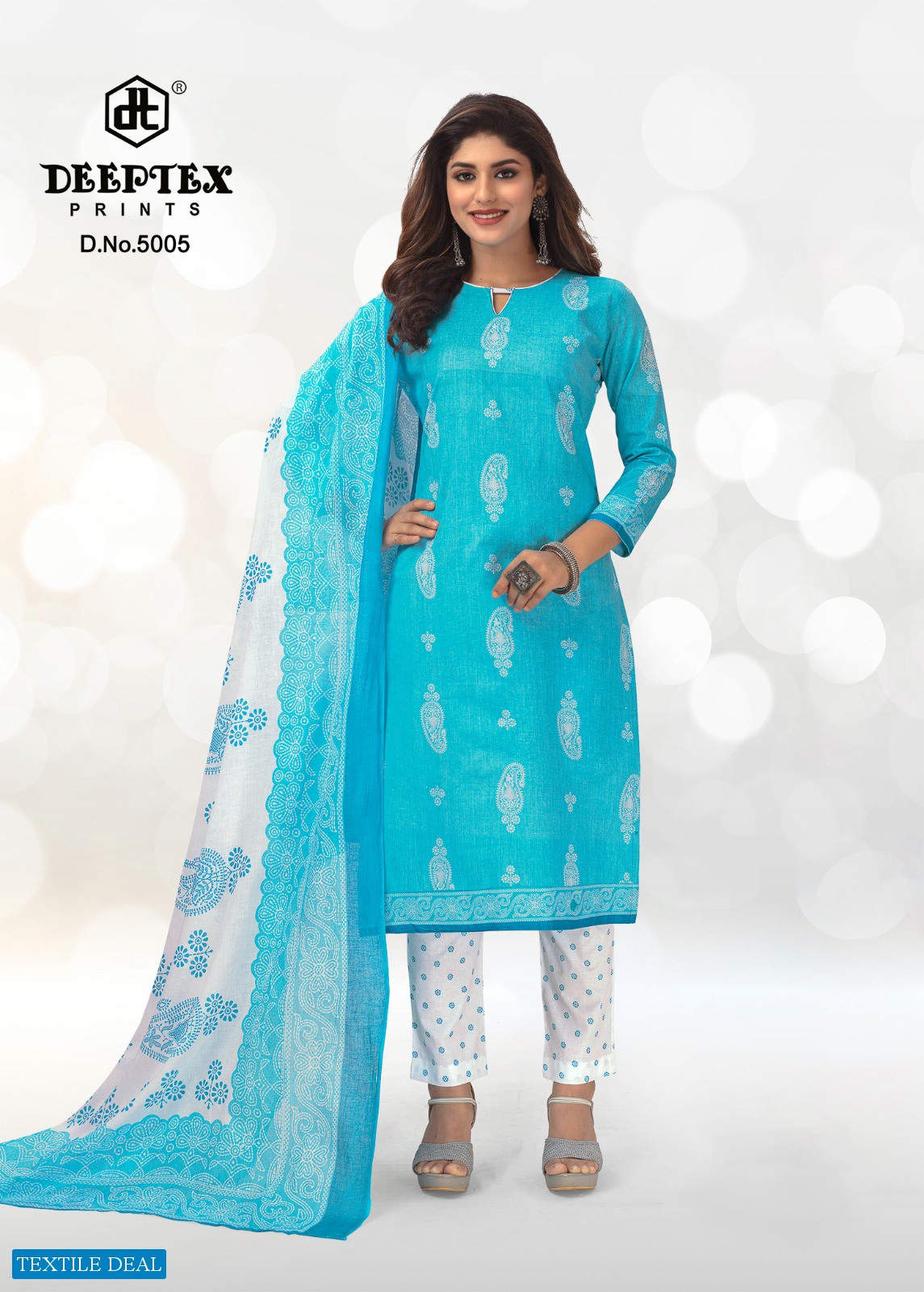 Deeptex Aaliza Vol-5 Wholesale Pure Cotton Printed Dress Material