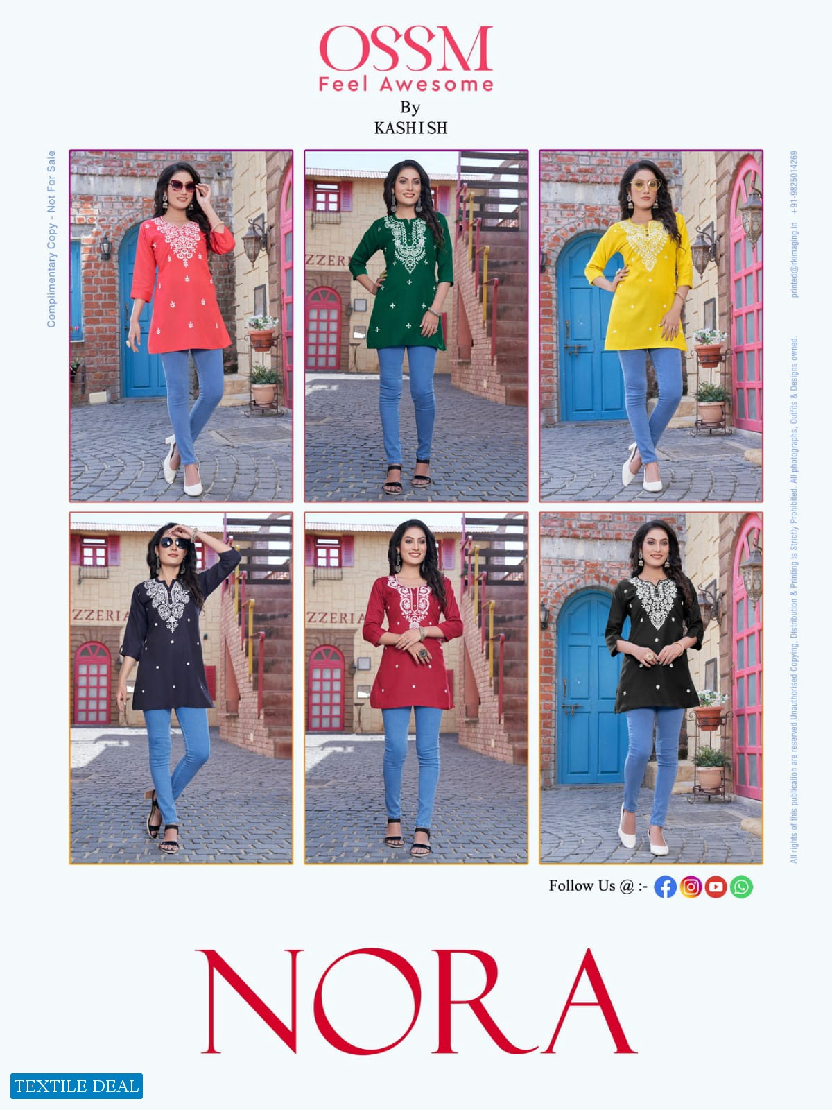 OSSM Nora Wholesale Short Embroidered Tops