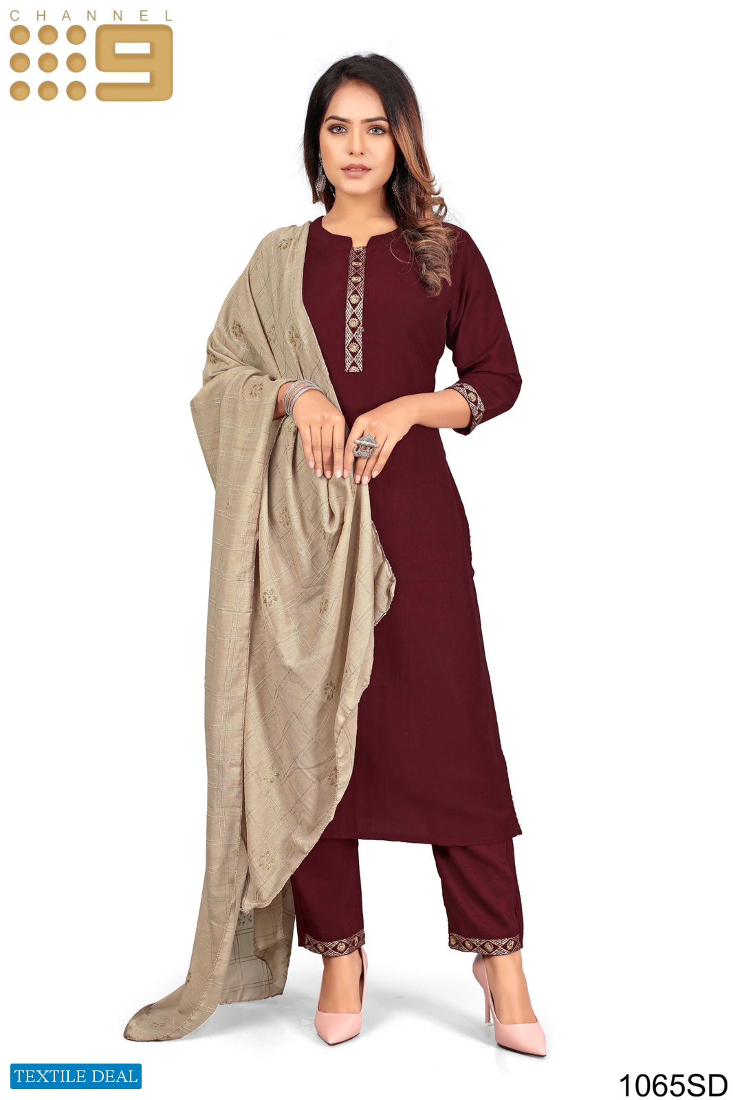 Channel 9 1064SD To 1070SD Wholesale Readymade 3 Piece Suits Combo