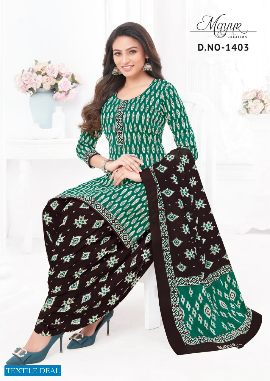 Mayur ikkat Vol-14 Wholesale Pure Cotton Printed Dress Material