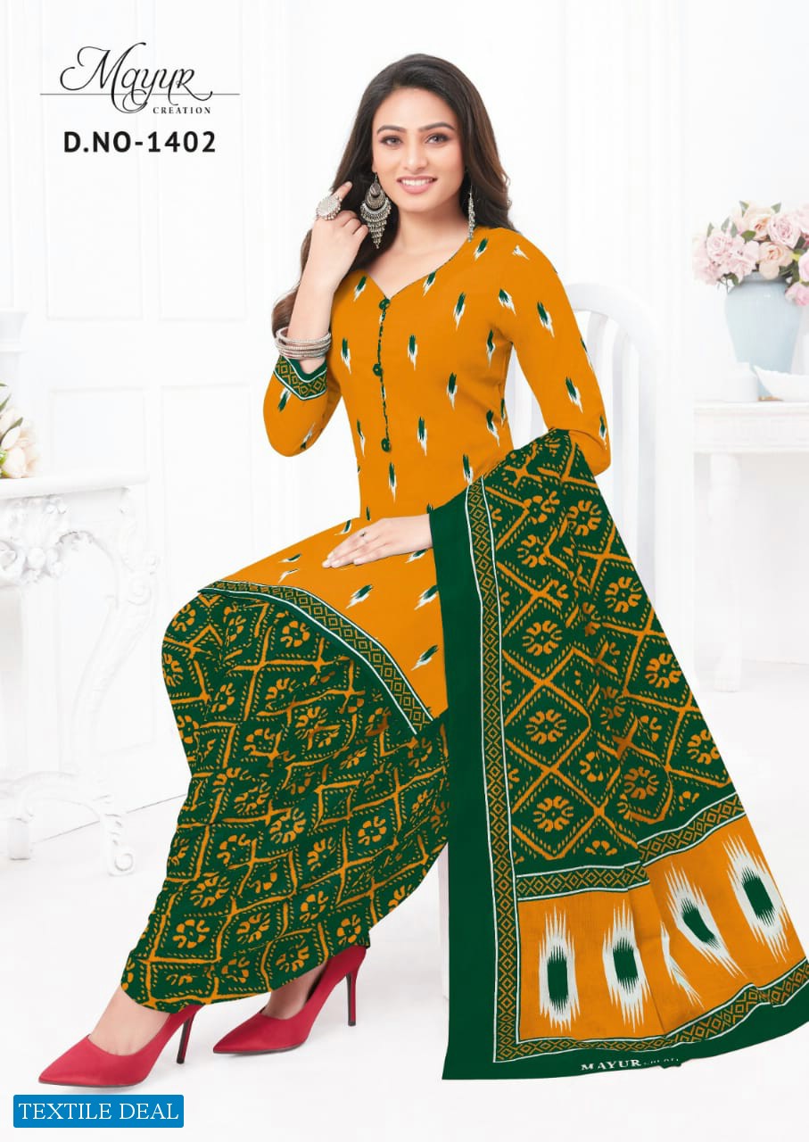 Mayur ikkat Vol-14 Wholesale Pure Cotton Printed Dress Material