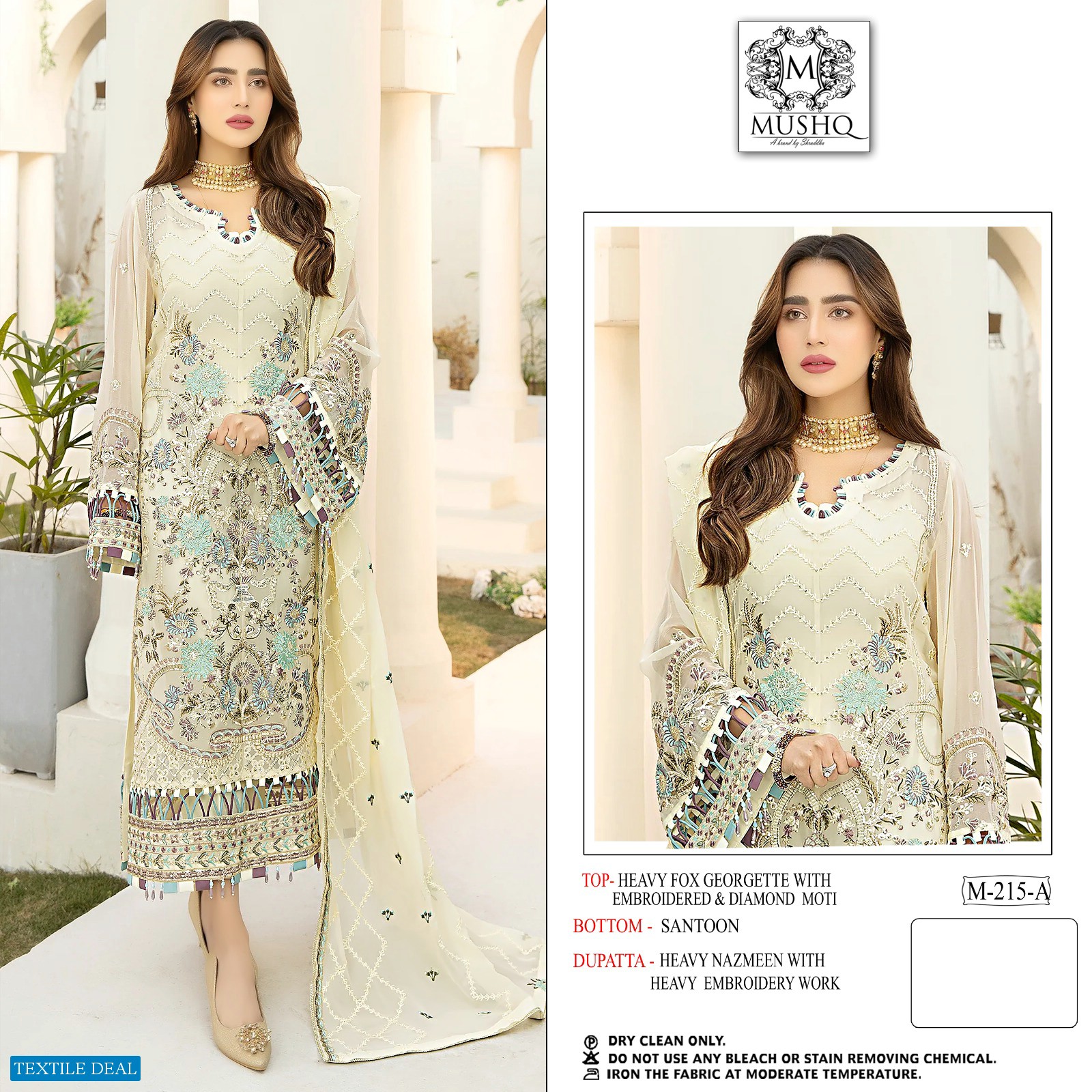 Mushq M-215 Wholesale Pakistani Concept Pakistani Suits