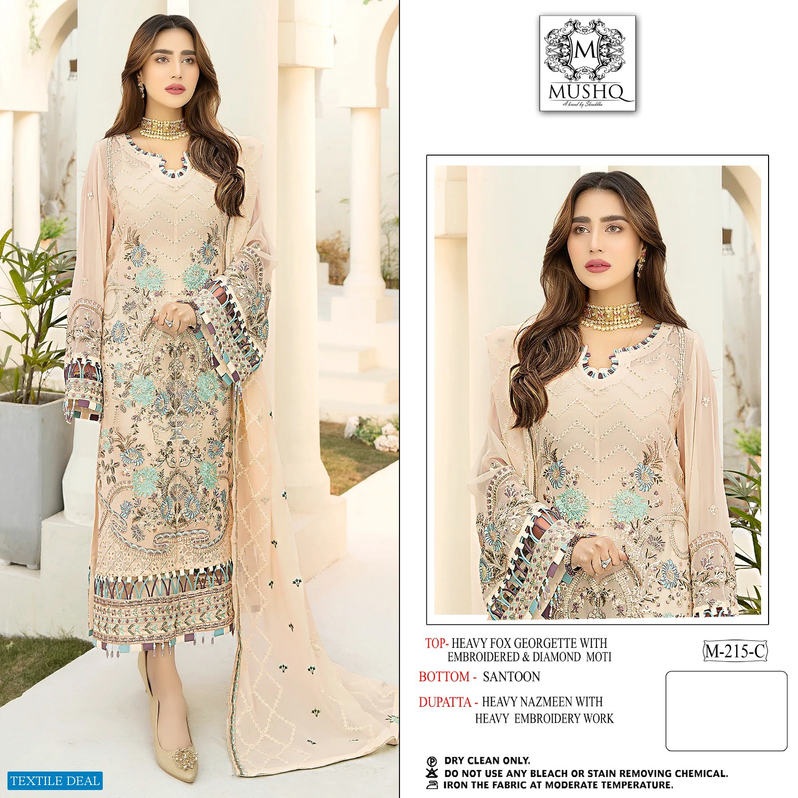 Mushq M-215 Wholesale Pakistani Concept Pakistani Suits
