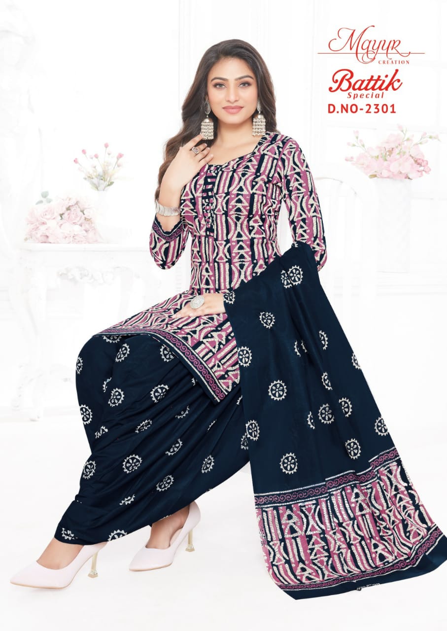 Mayur Battik Special Vol-23 Wholesale Pure Cotton Printed Dress Material