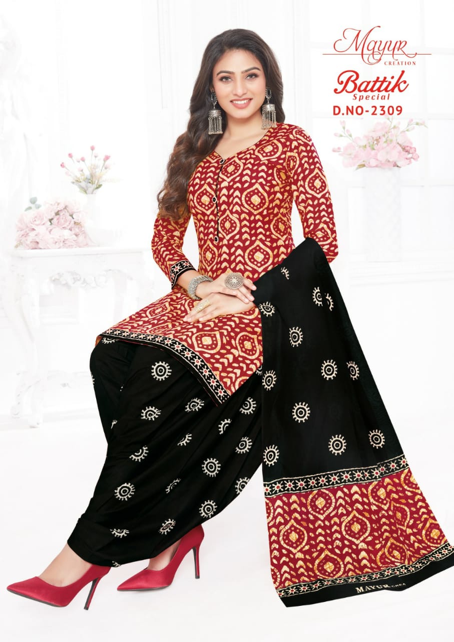 Mayur Battik Special Vol-23 Wholesale Pure Cotton Printed Dress Material
