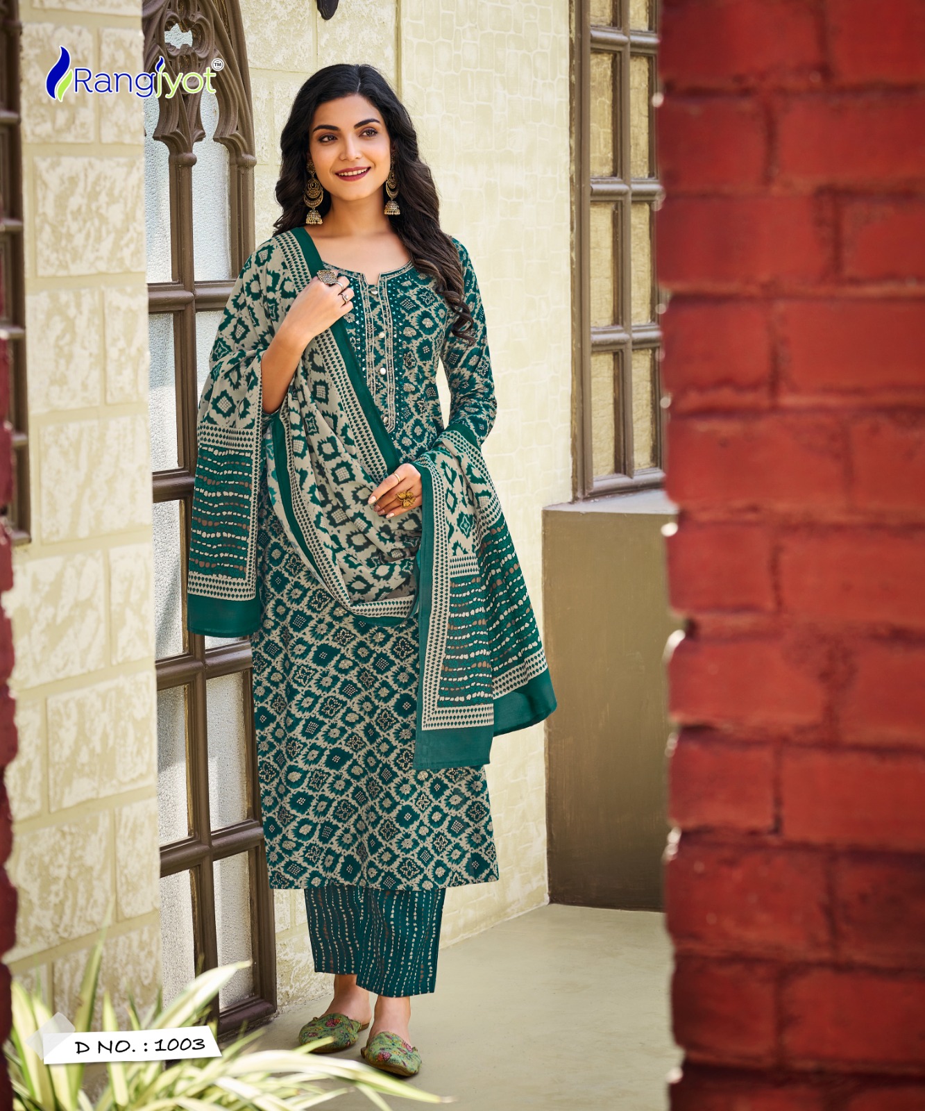 RANGJYOT PRESENT ANAMIKA VOL 1 HANDWORK PRINTED KURTI WITH PANT AND DUPATTA