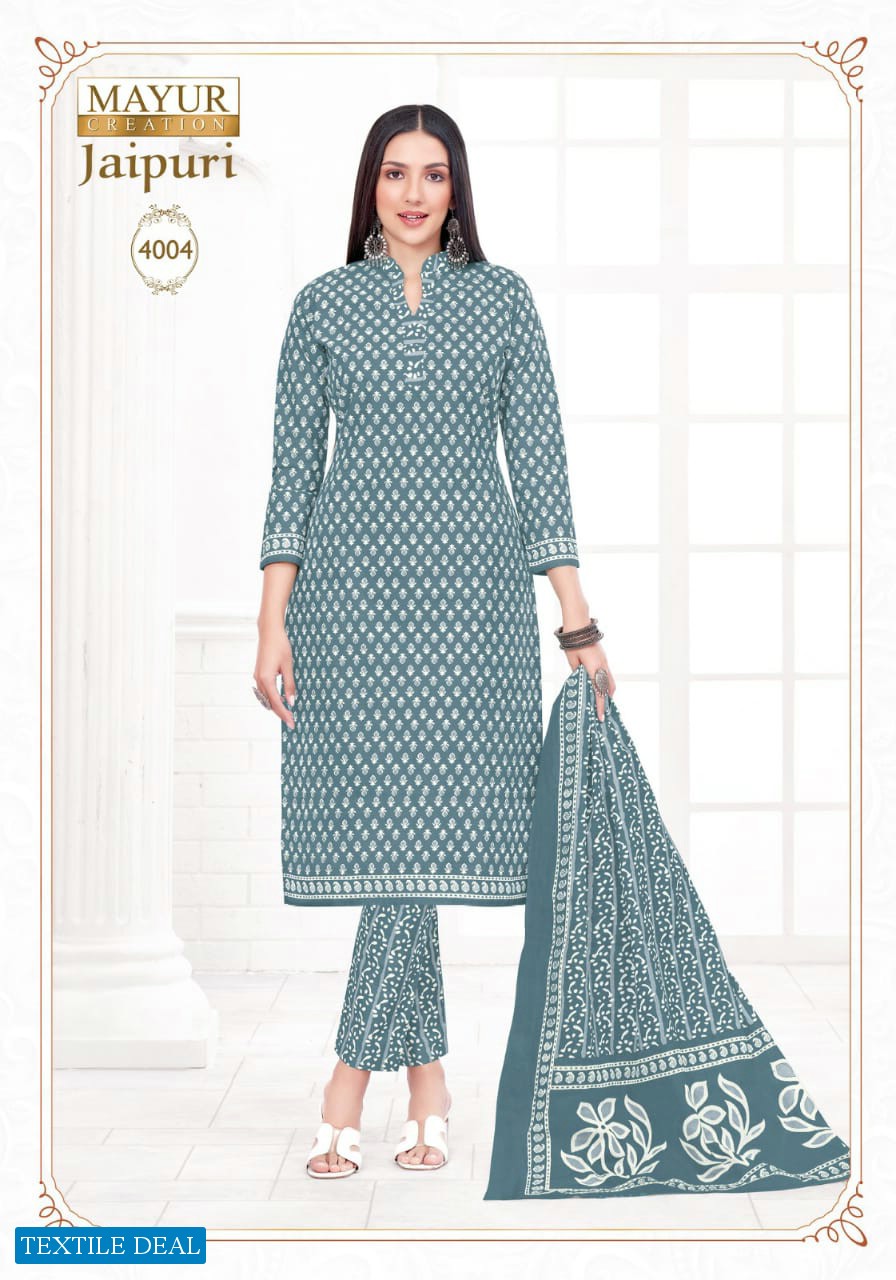 Mayur Jaipuri Vol-4 Wholesale Pure Cotton Printed Dress Material