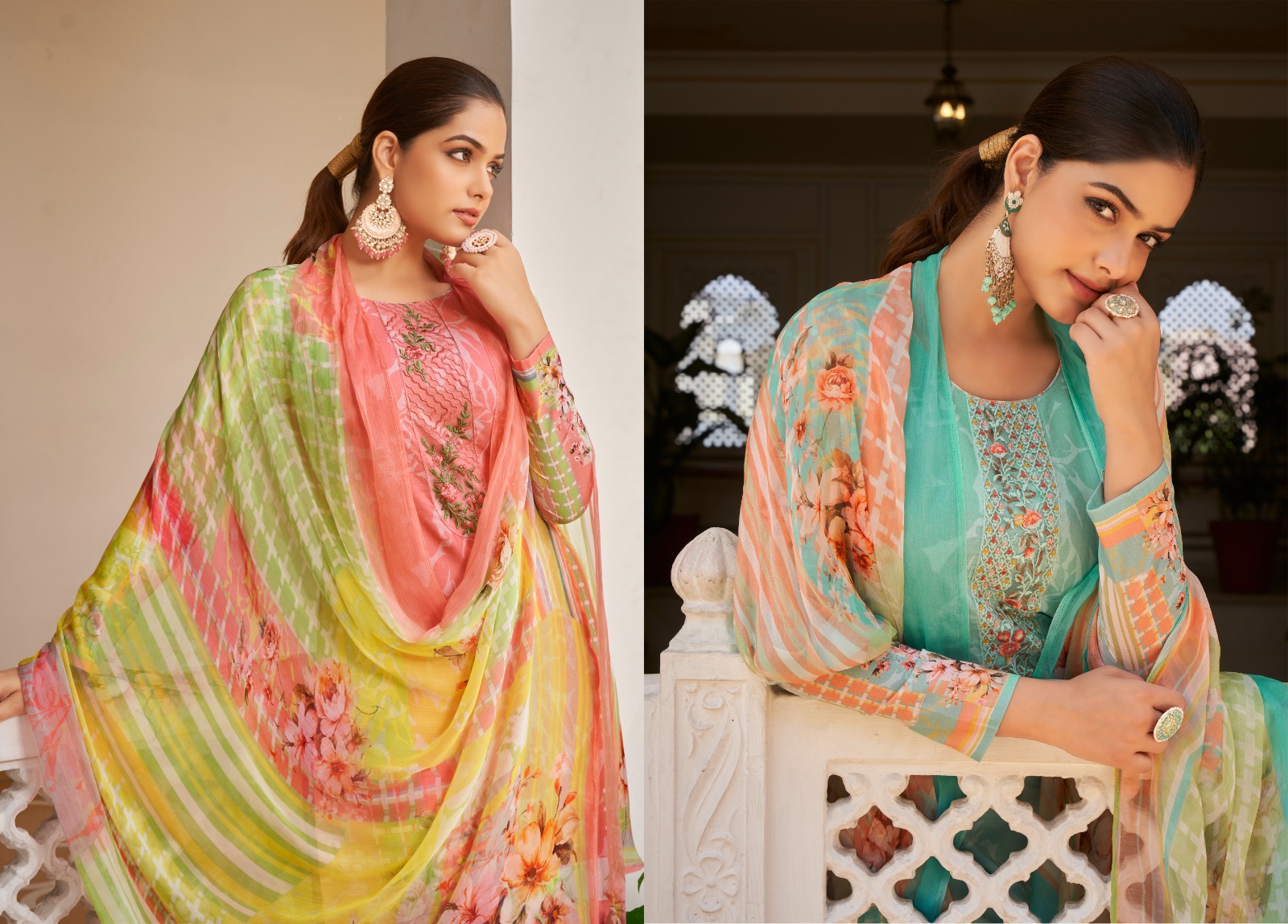 Rang Elaan-E-Ishq Wholesale Pure Swiss Lawn With Work Salwar Suits