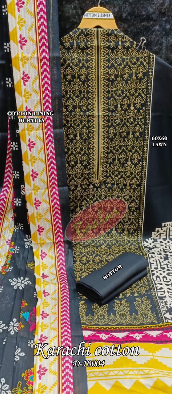 Baalar Karachi Cotton Vol-10 Wholesale Karachi Cotton Dress Material