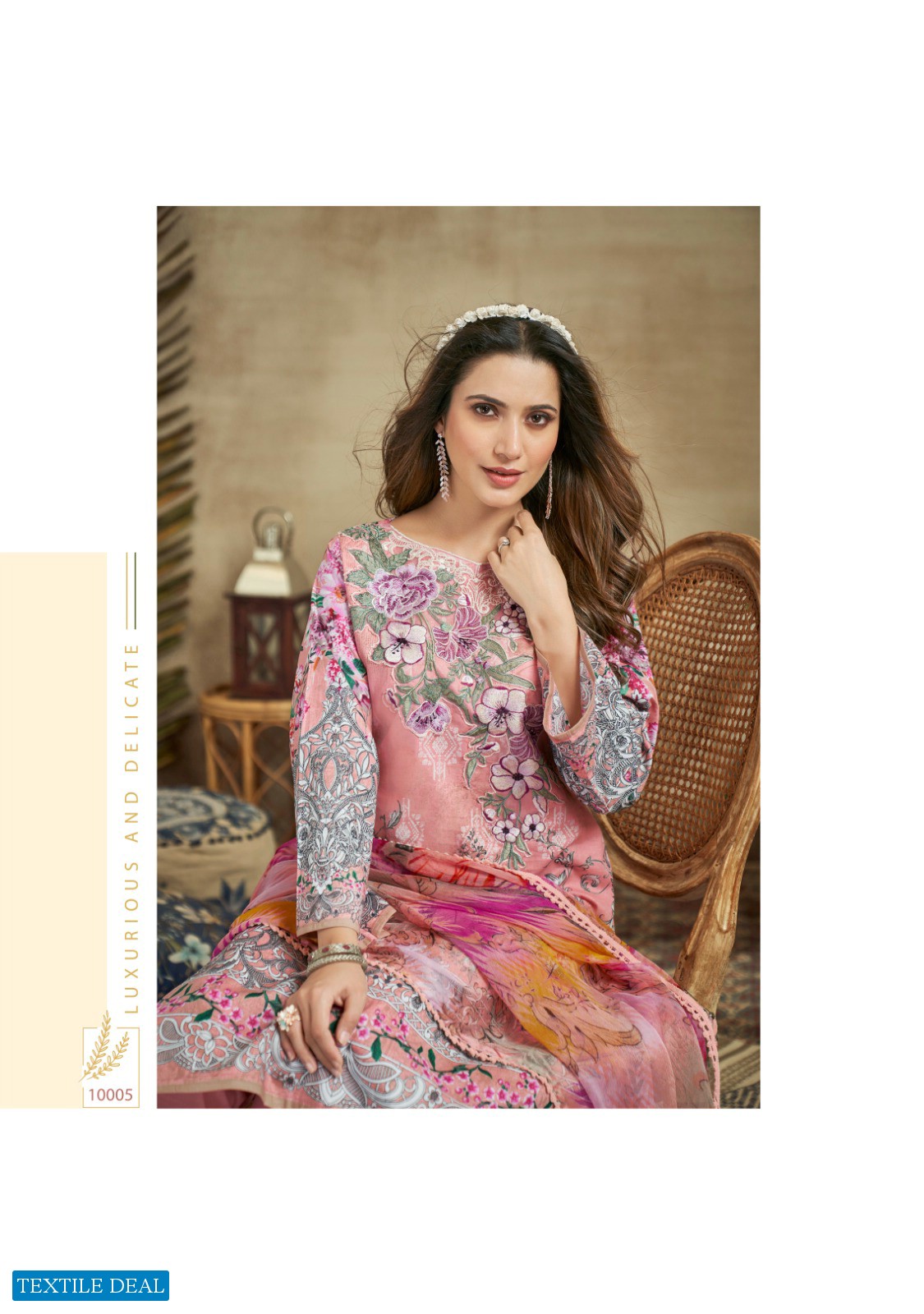 ZSM ZUBEDA SILK MILLS PRESENT ADILA PAKISTANI FLOWER PRINTED SALWAR KAMEEZ COLLECTION