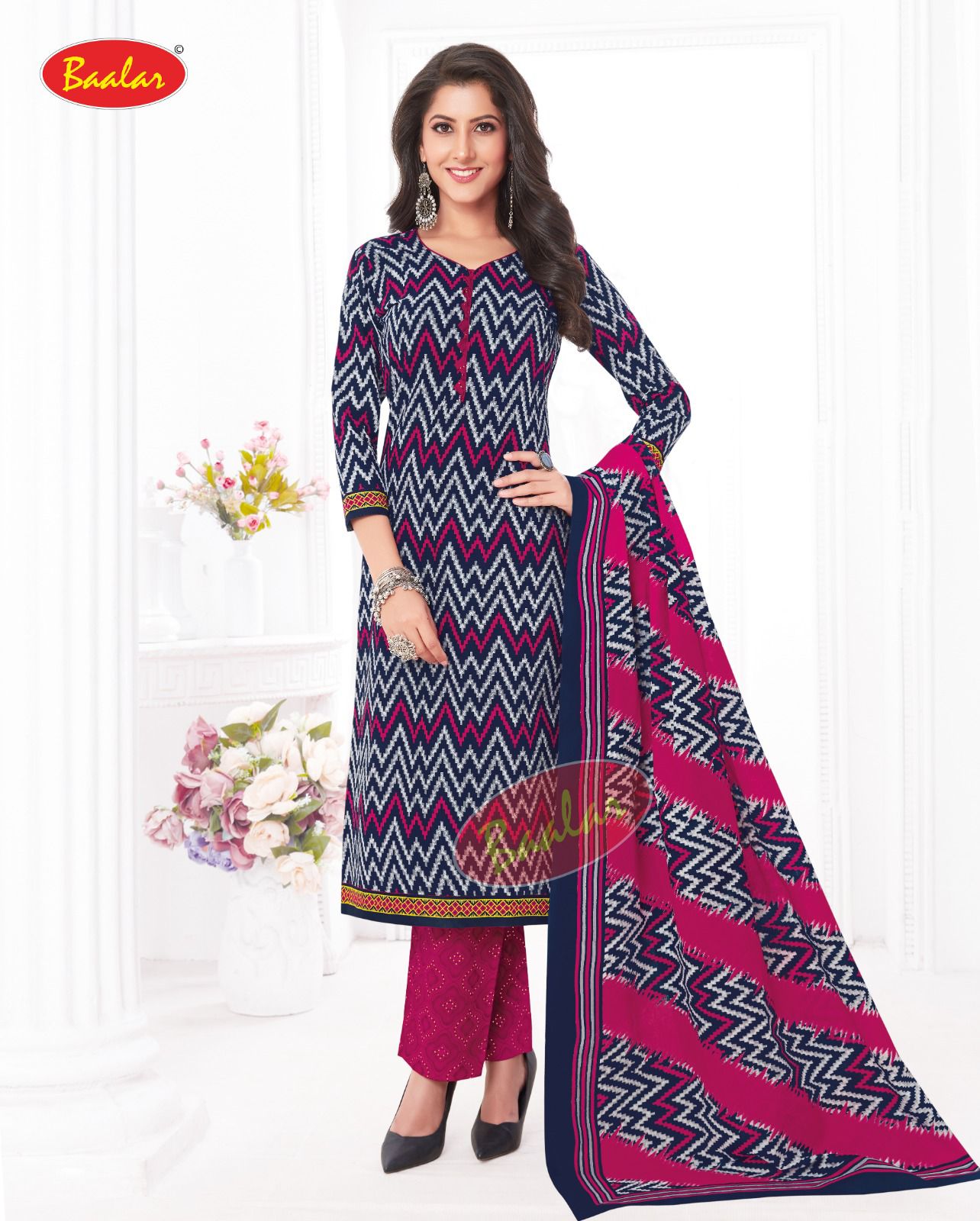 Baalar Zaara Vol-14 Wholesale Pure Cotton Printed Dress Material