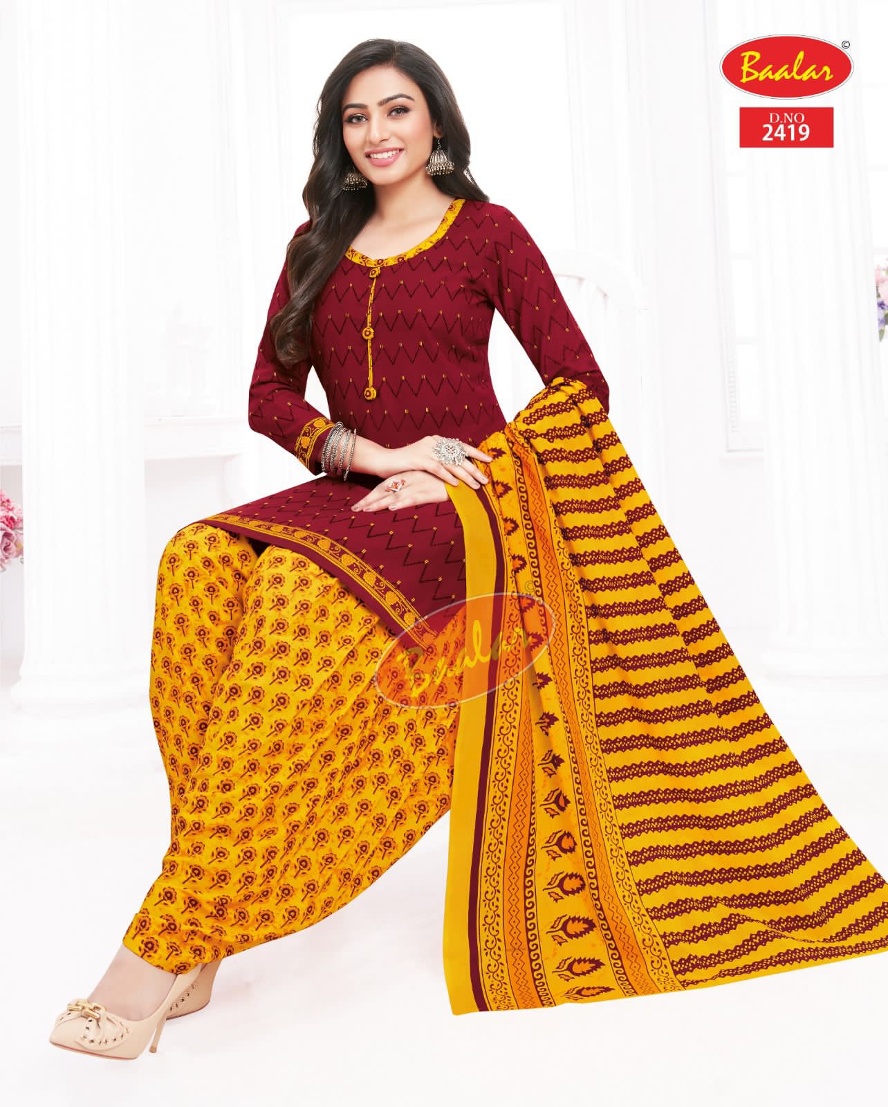 Baalar Zaara Vol-14 Wholesale Pure Cotton Printed Dress Material