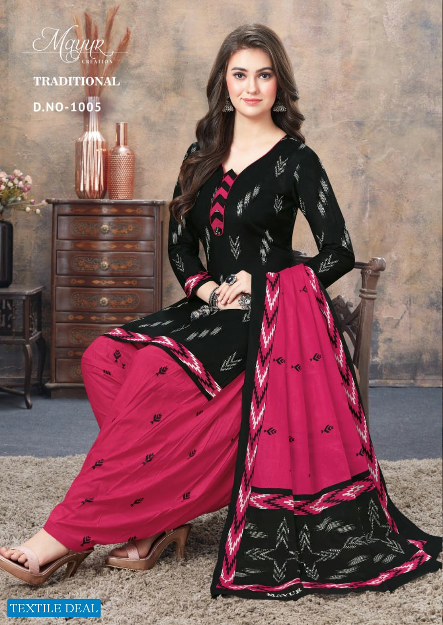 Mayur Traditional Vol-1 Wholesale Pure Cotton Printed Dress Material