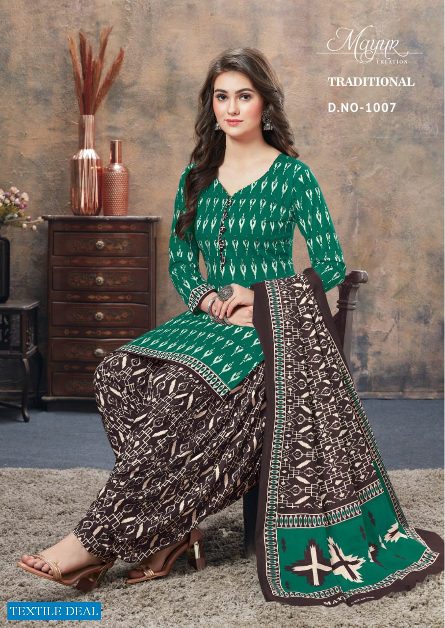 Mayur Traditional Vol-1 Wholesale Pure Cotton Printed Dress Material