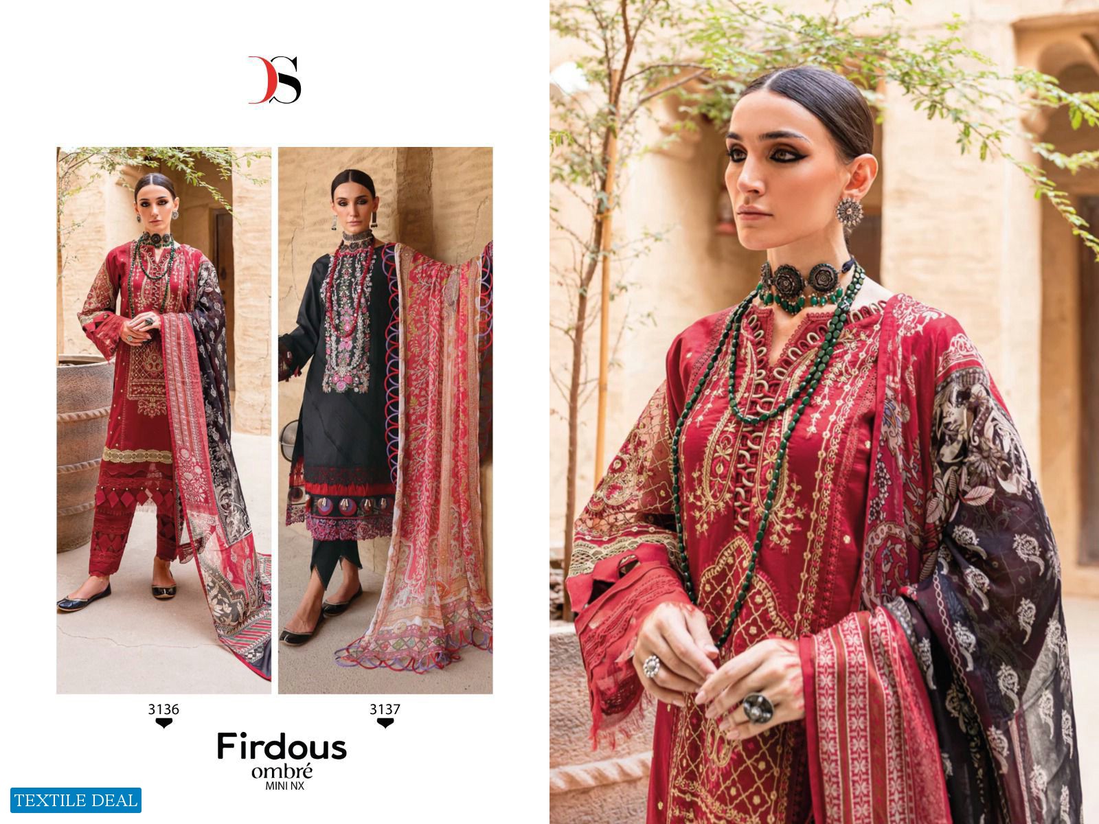 Deepsy FIrdous Ombre Mini Nx Wholesale Pakistani Concept Pakistani Suits