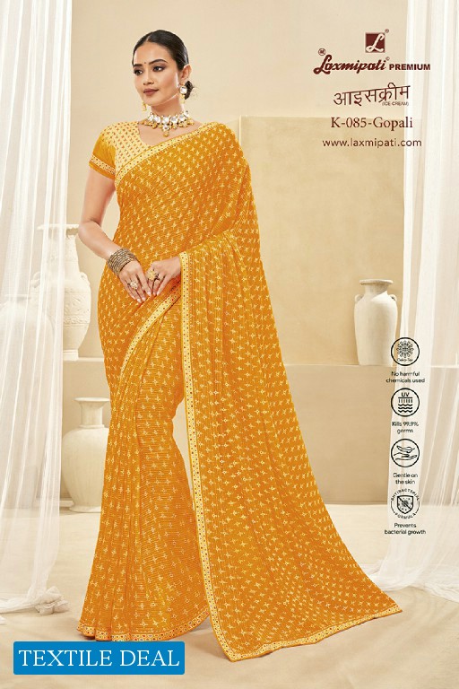 Laxmipati Ice Cream Wholesale Party Wear Sarees