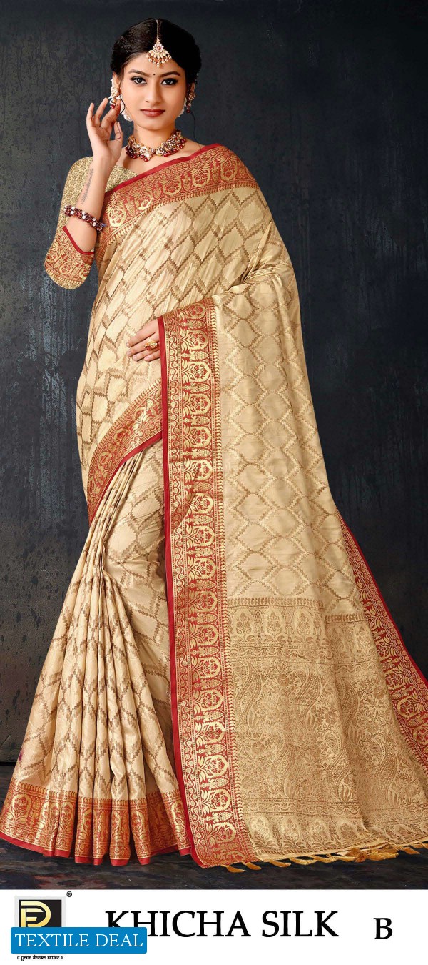 RONISHA KHICHA SILK BY RANJNA SAREE BANARSI SILK DESIGN ETHNIK WEAR SILK SAREE AMAZING COLLECTION