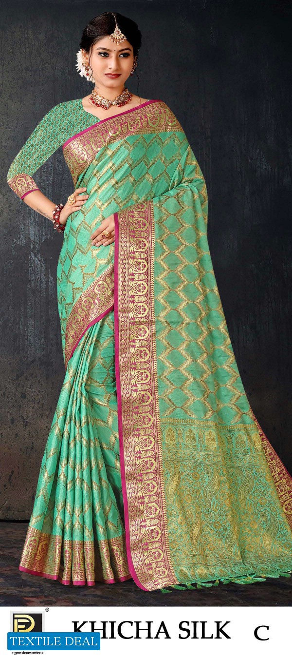 RONISHA KHICHA SILK BY RANJNA SAREE BANARSI SILK DESIGN ETHNIK WEAR SILK SAREE AMAZING COLLECTION