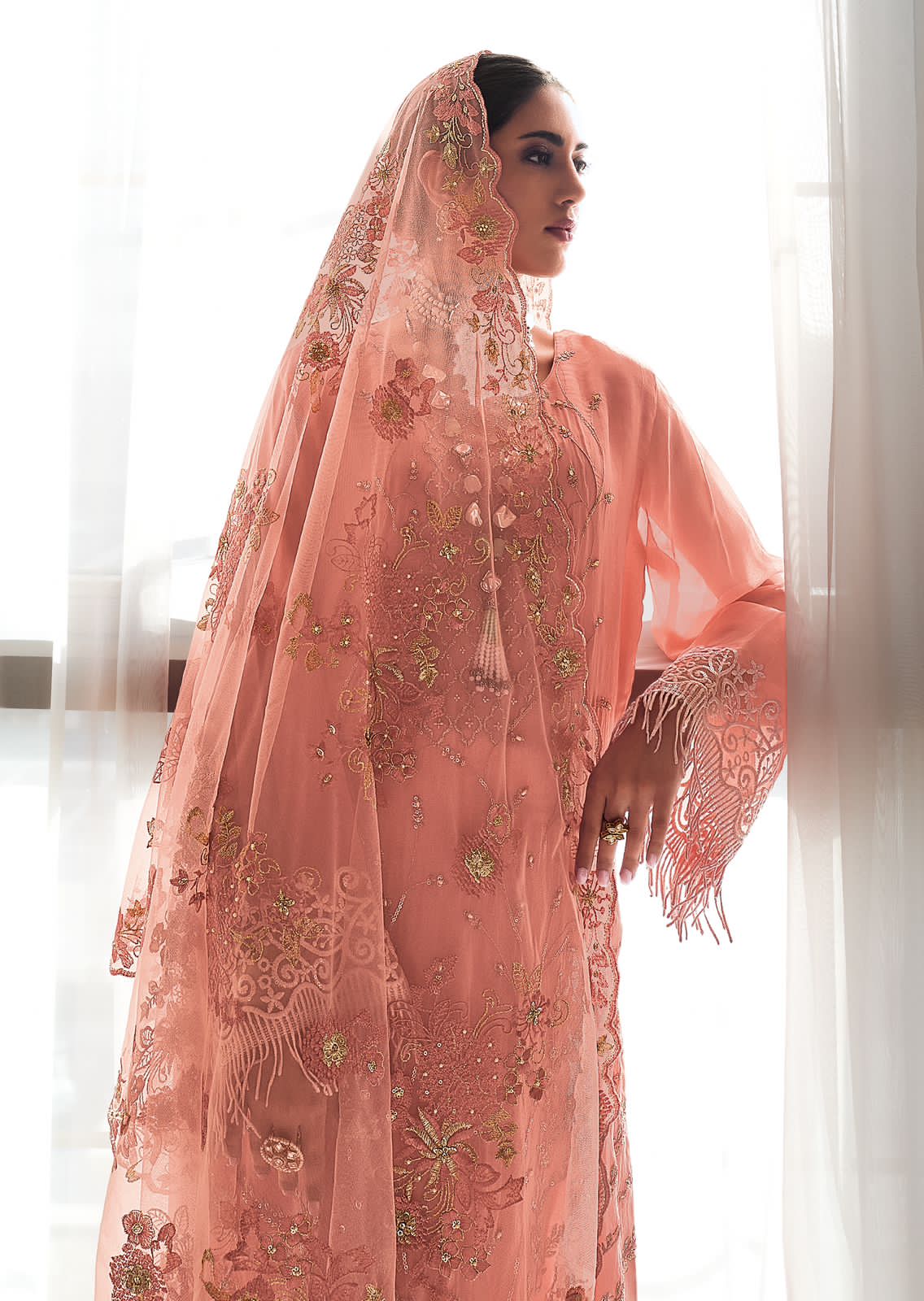 Varsha Softhues Wholesale Viscose Organza With Hand Work Designer Salwar Suits