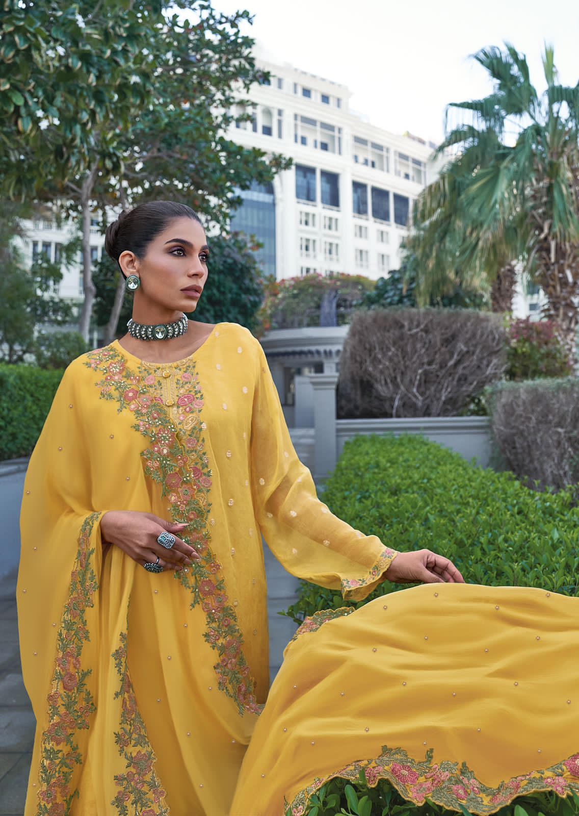 Varsha Tulip Wholesale Self Woven With Embroidery Designer Salwar Suits